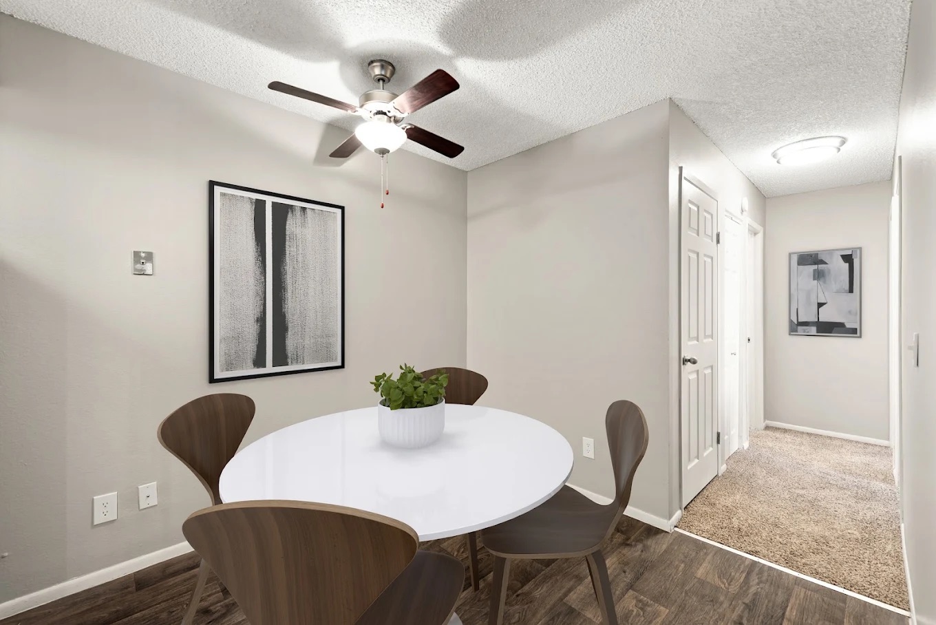 Apartment dining area